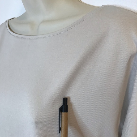 Set of 2 New York & Company Basic Shirts Black Beige Layering Blouse XL - Picture 6 of 15